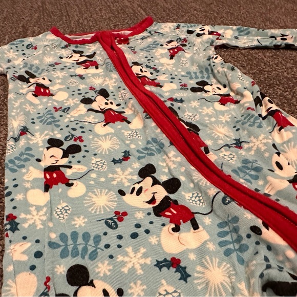 Little Sleepies One Pieces Little Sleepies Mickey Winter Wonderland Zippy 62m Poshmark